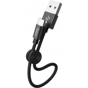 Hoco X35 Braided USB to Type-C Cable Μαύρο 25cm